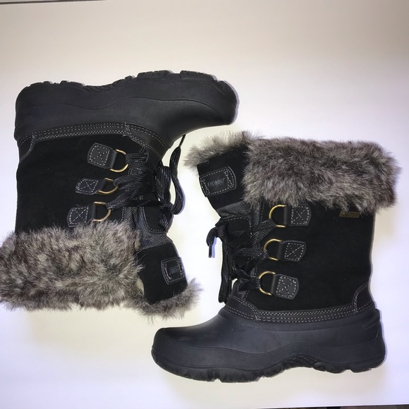 KHOMBU WATERPROOF FAUX FUR WINTER ANKLE BOOTS - Picture 6 of 8